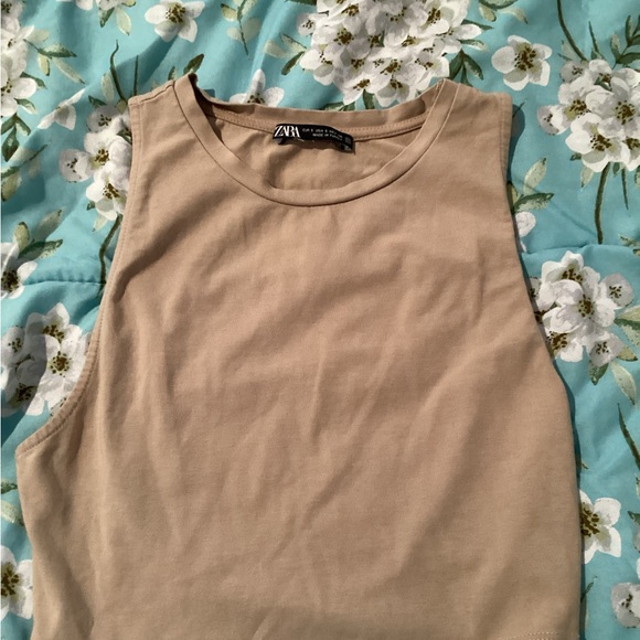 Zara Tan Sleeveless top - Picture 2 of 7